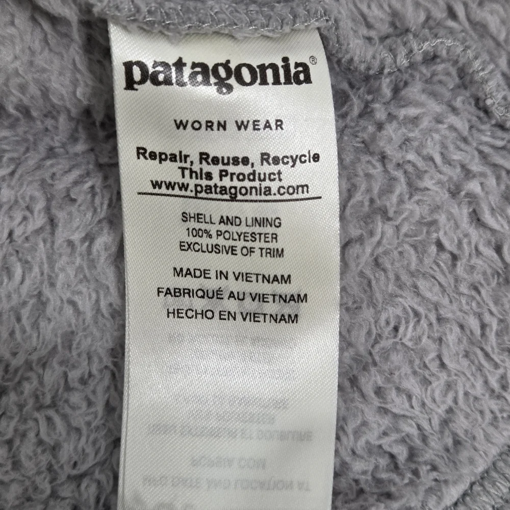 Patagonia Gray Fleece Teddy Pullover Size‎ M